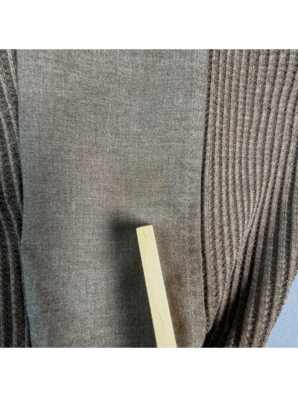 Vintage Envoy Quarter Zip Sweater Mens M Brown Ribbed 100% Cotton Knit Pullover